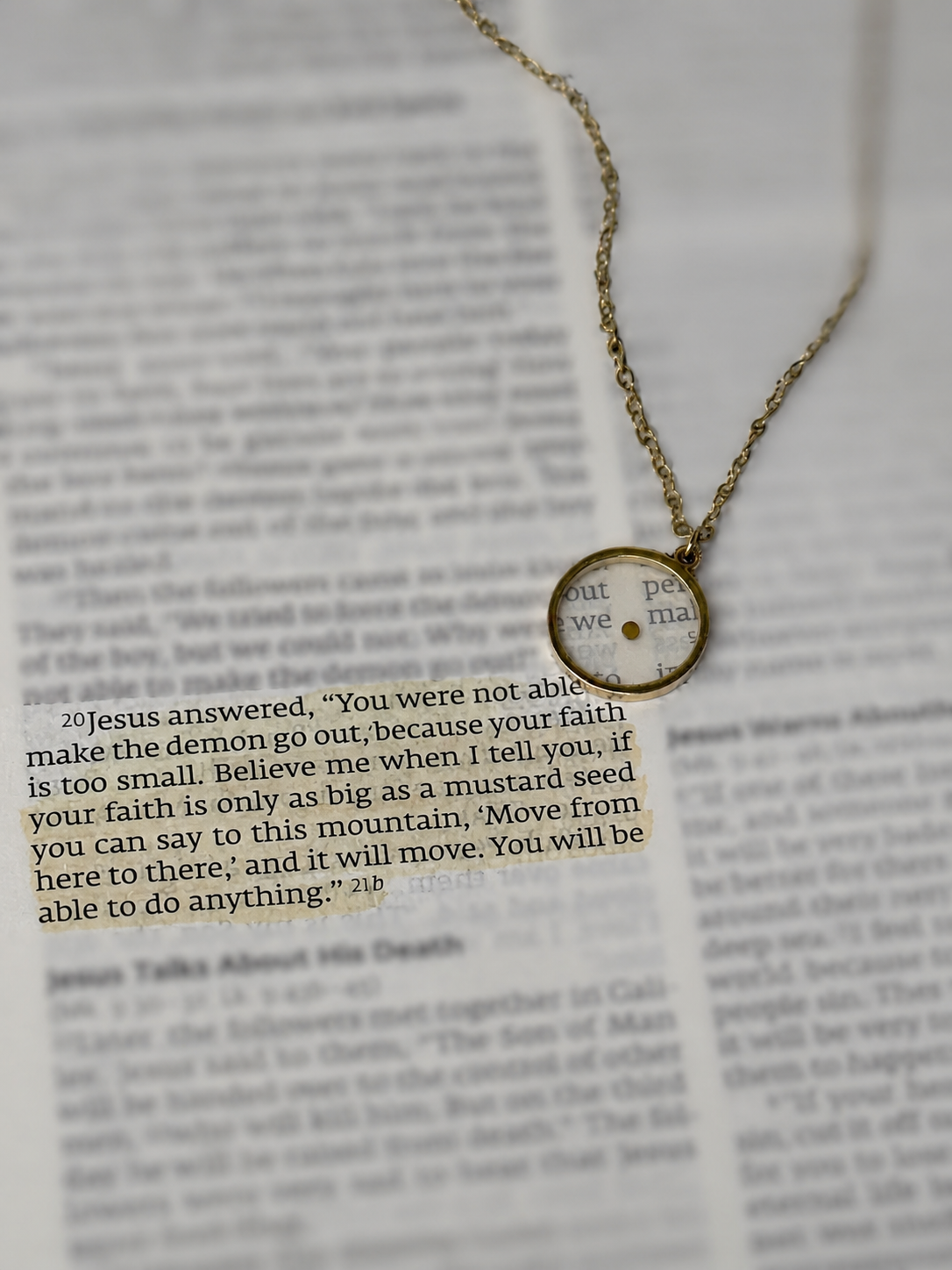 Mustard Seed Necklace